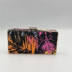Tropical Print Clutch Bag